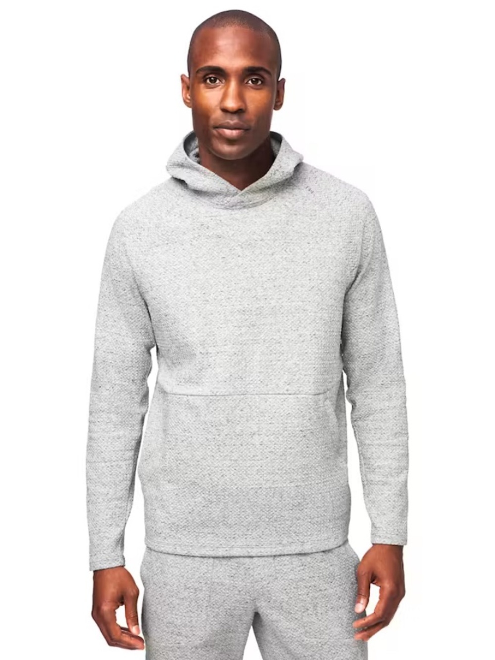 Men's Lululemon At Ease Hoodie Pullover Heather Light Grey XS Casual Athletic